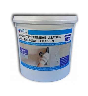 Enduit d'imperméabilisation GRIS 5kg