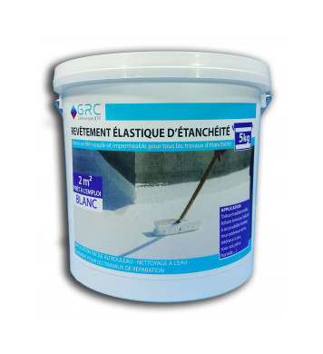 Revêtement élastique d'étanchéité BLANC 5 kg