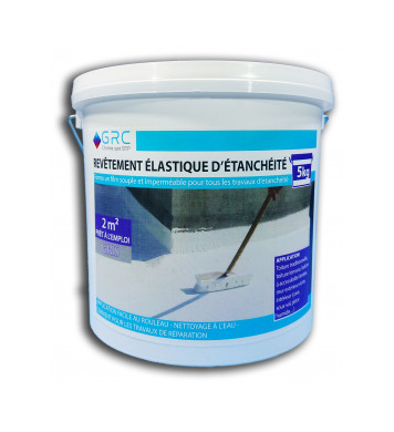 Revêtement élastique d'étanchéité GRIS 5 kg