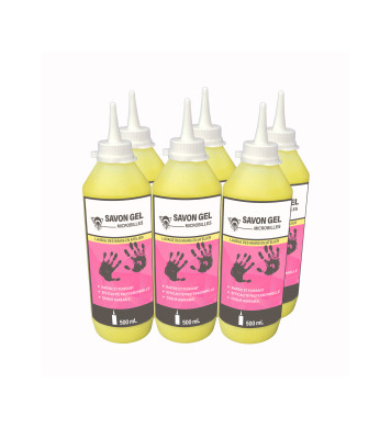 6 savons microbilles 500mL